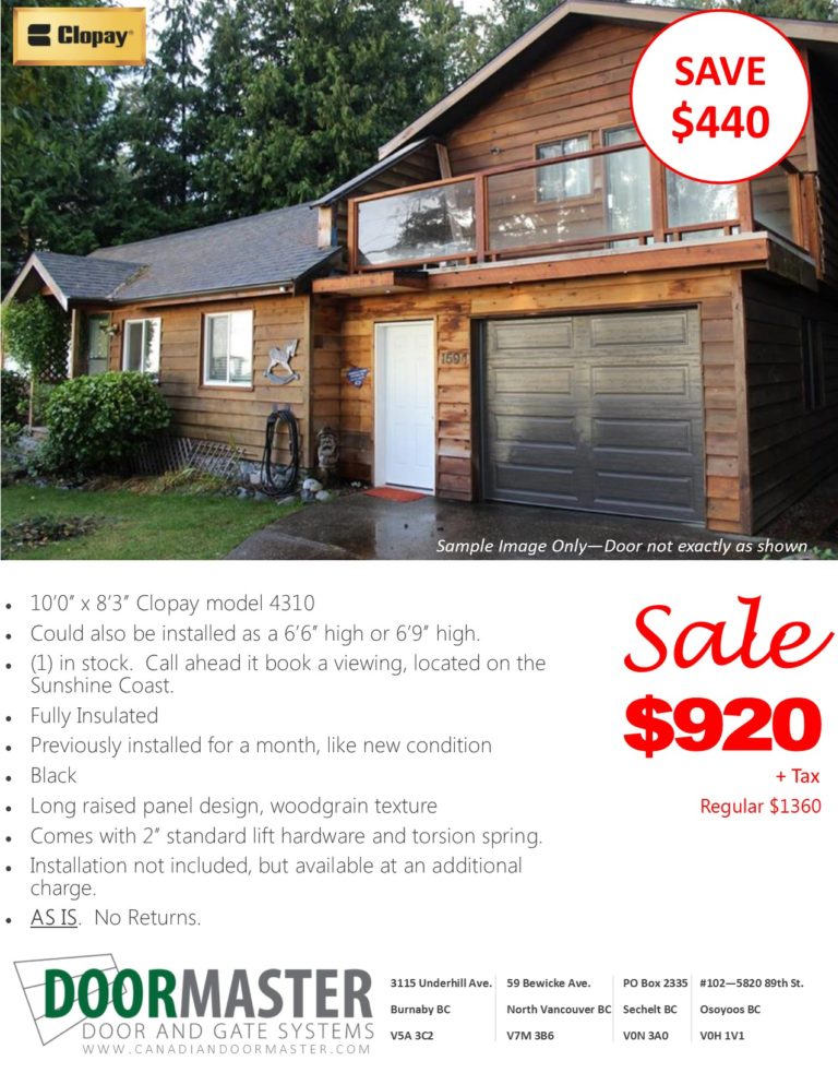 Garage Door And Equipment Sales Page 2 Of 4 Canadian Doormaster