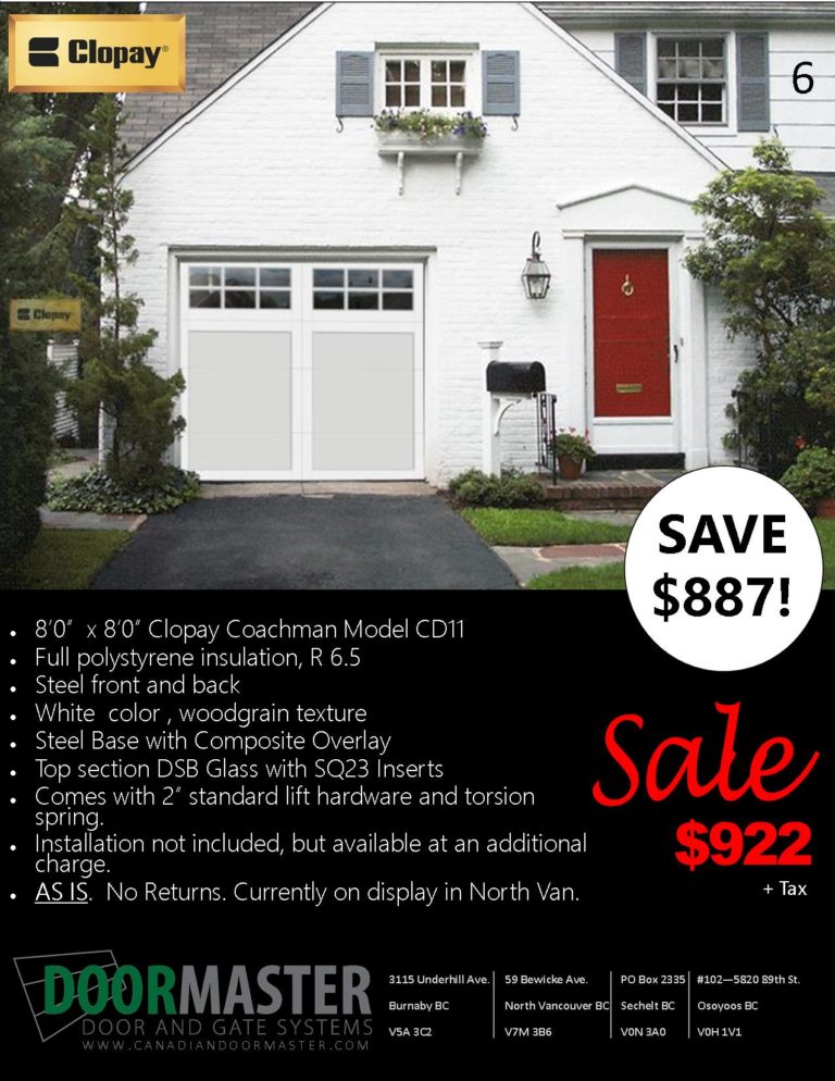 Garage Door And Equipment Sales Page 2 Of 4 Canadian Doormaster