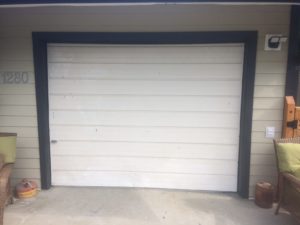 Gibsons Garage door before