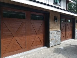 sechelt clopay garage door wood grain