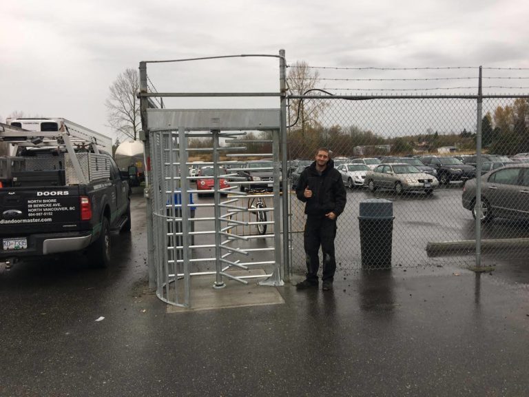 Turnstile installation in Vancouver BC