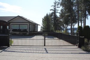 Residential swing gate installation