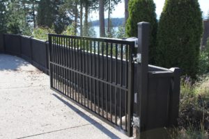 Residential swing gate installation