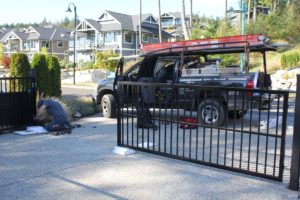 swing gate installation