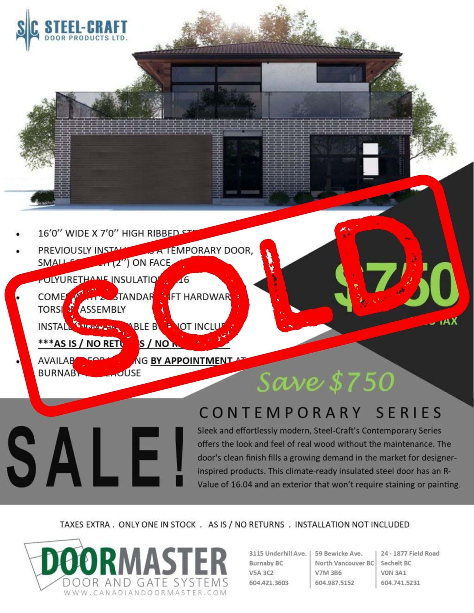 Contemporary Garage Doors Contemporary Calgary By The Door House Inc