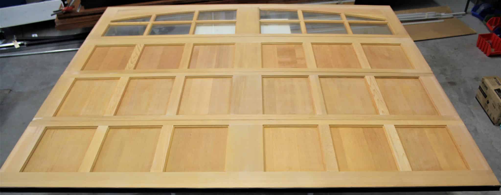 Read more about the article [SALE] Like new Clopay wood door unfinished ready for staining, installed but then removed 9’0″ wide x 8’0″ high