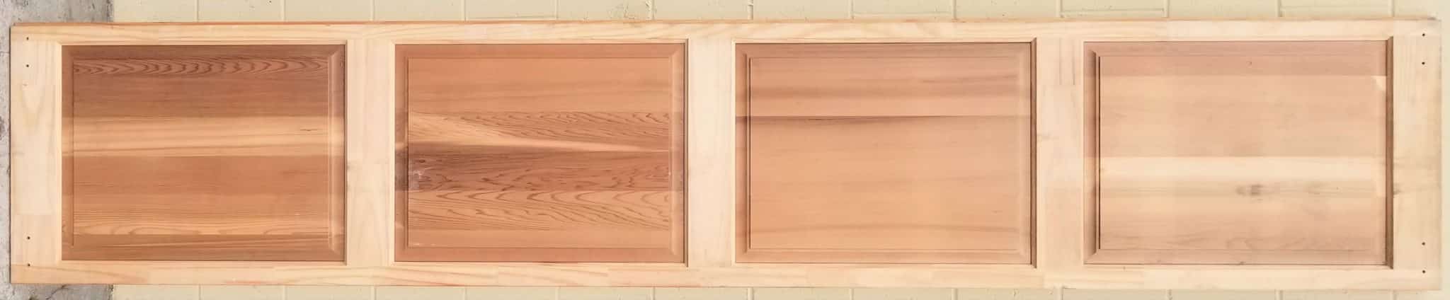 Read more about the article Wood intermediate section for garage door [SALE}