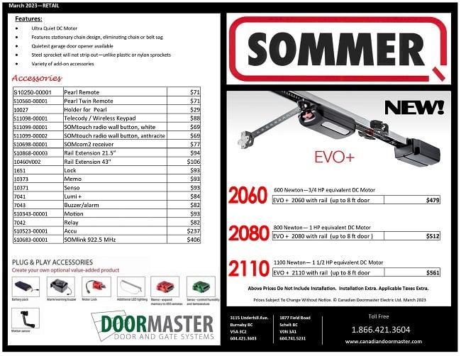 Read more about the article Sommer EVO Garage Door Lift Motor [SALE]
