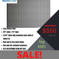 Lynx Encore garage door for sale in Vancouver
