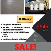 Clopay 4050 garage door on sale