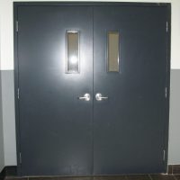 Hollow core metal doors