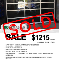 Sold Clopay garage door