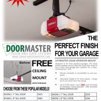 Free ceiling mount CanadianDoorMaster